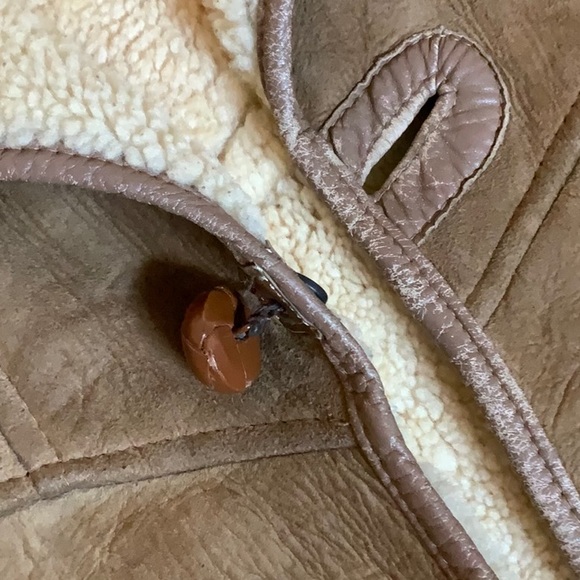 Men's Vintage 1980 Australian Tan Shearling Coat - 40 inch chest size - Picture 5 of 13